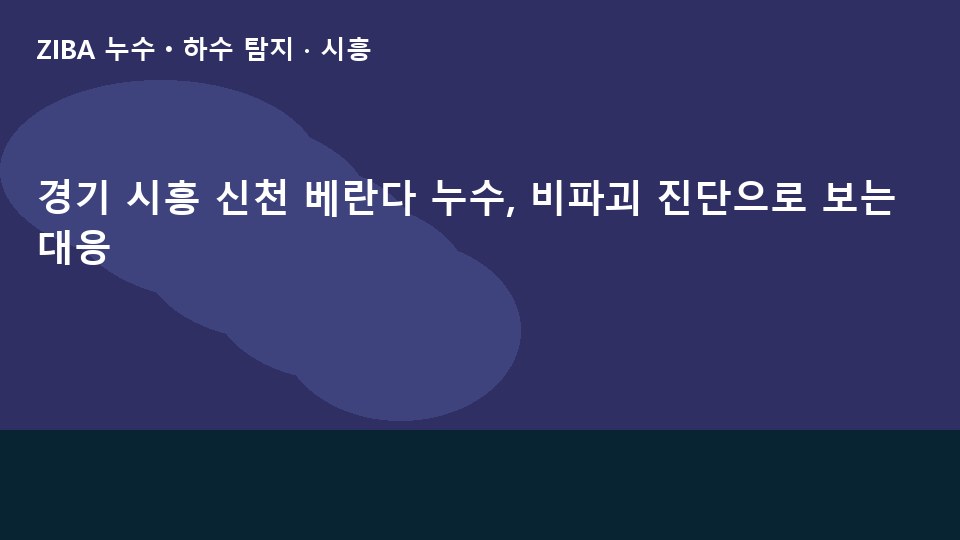 경기 시흥 신천 베란다 누수, 비파괴 진단으로 보는 대응